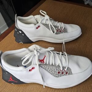 Nike Air Jordan Adg 2 Black White Red Golf Cleats Sneakerd Size 13